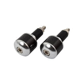 Bike It Alloy Bar Ends Carbon Fibre Insert Universal Motorcycle