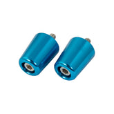 Bike It Alloy Kawasaki Flush Type Motorcycle Bar End Weights Blue