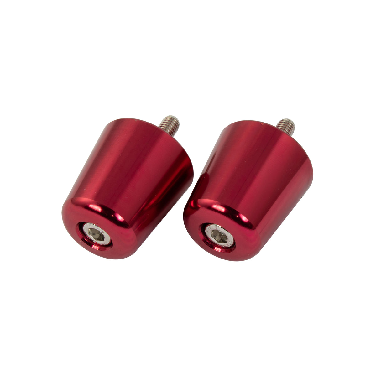 Bike It Alloy Suzuki Flush Type Motorcycle Bar End Weights Red