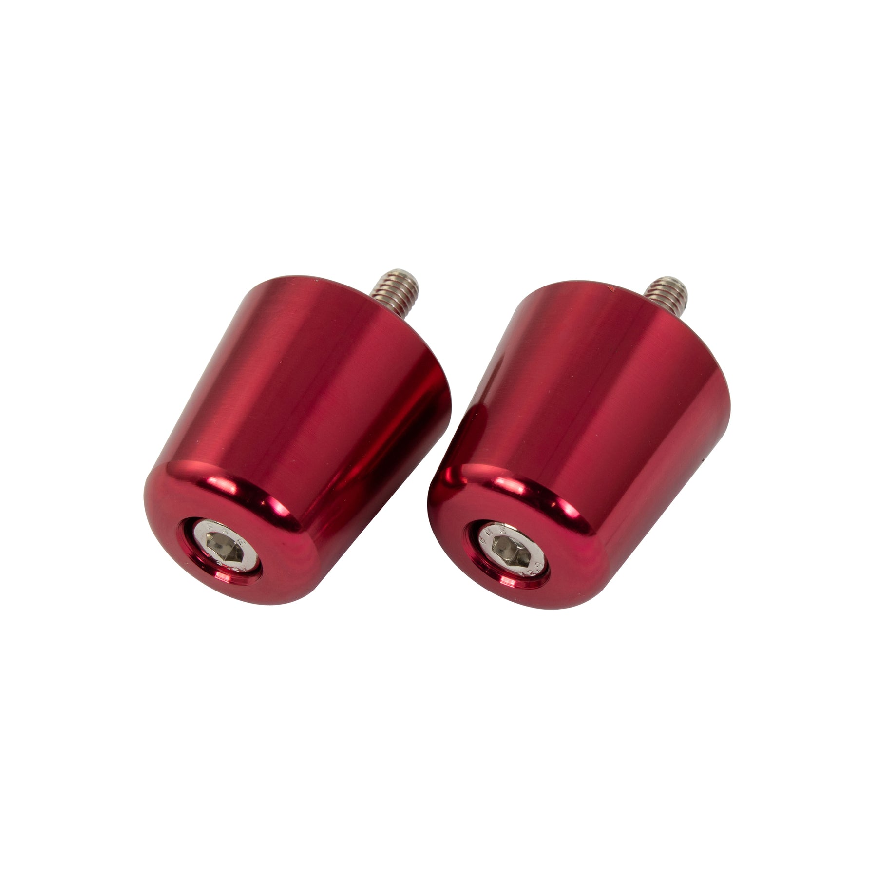 Bike It Alloy Suzuki Flush Type Motorcycle Bar End Weights Red