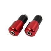Bike It Red 18mm Slim Motorcycle Bar End Weights