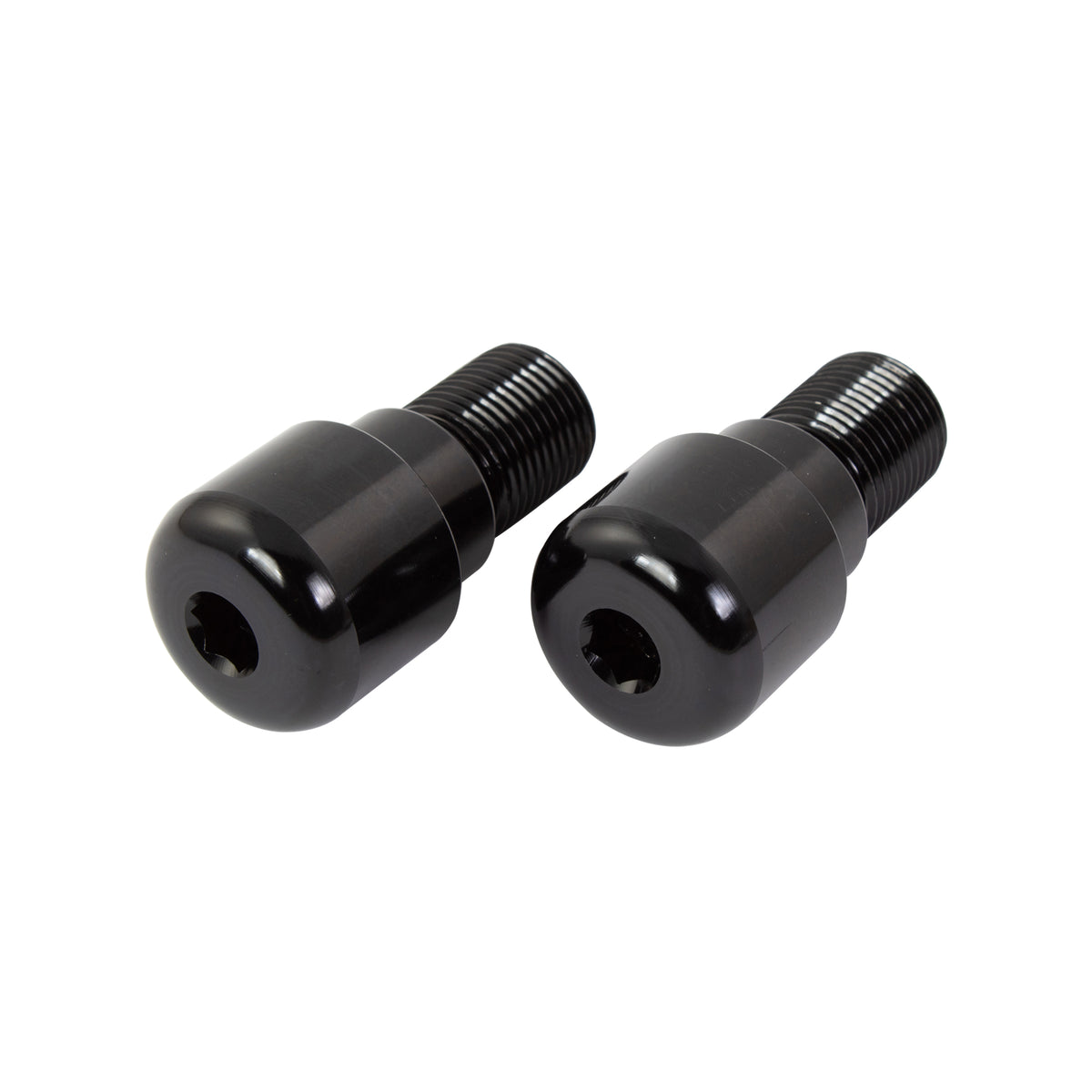 Bike It Yamaha R6 Motorcycle Bar End Weights Black - Beedspeed