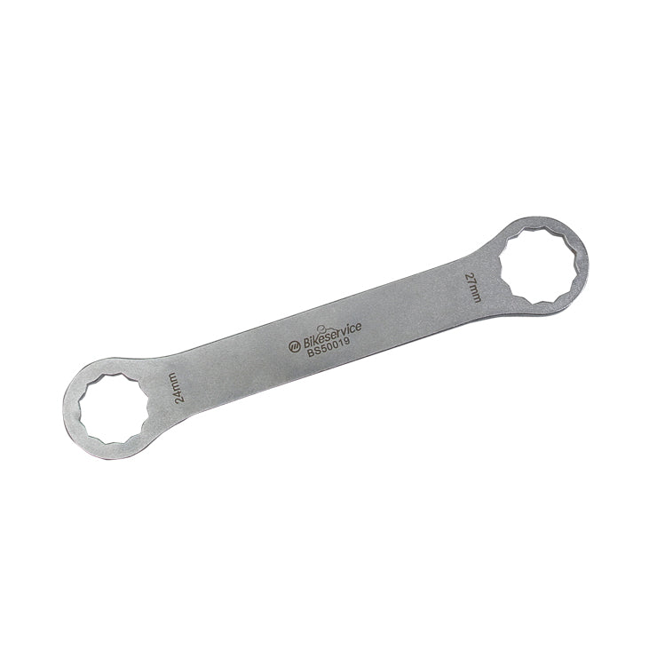 Bikeservice Tools Fork Cap and Steering Stem Wrench - 24/27mm