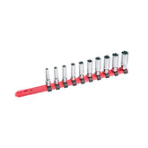Bikeservice Tools Square Drive Bit Socket Set - 1/4 inch