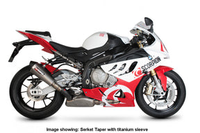 BMW S1000 RR (2009–2014) Scorpion Exhaust Serket Taper Slip-on - Brushed Stainless