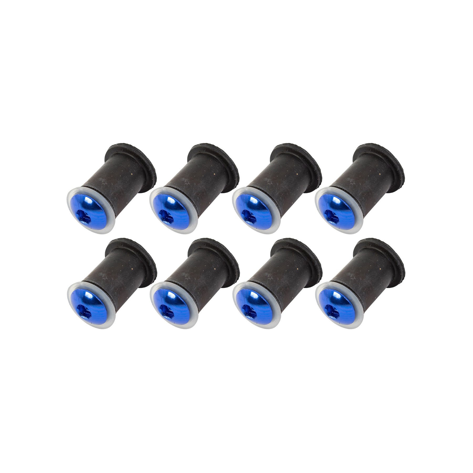 Bike It Blue Motorcycle Fairing Bolts Screws Nuts and Rubbers Kit