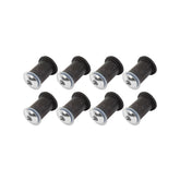Bike It Chrome Motorcycle Fairing Bolts Screws Nuts and Rubbers Kit