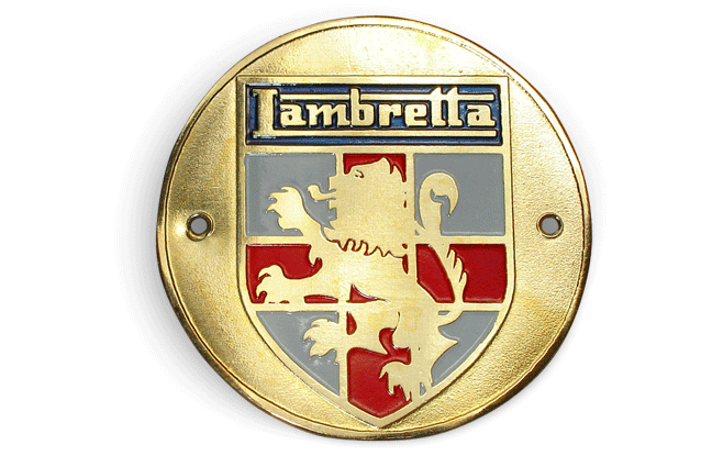 Lambretta S1 S2 Li Legshield St George Brass Badge 56mm