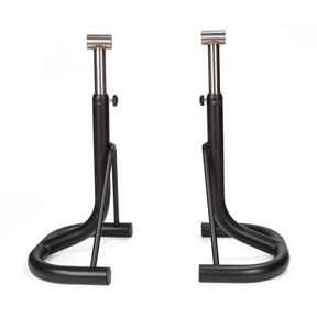 BikeTek Motorcycle Footpeg Support Stand Black