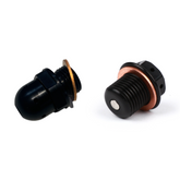 Lambretta S1-3 Li GP SX TV J Lui CNC Oil Drain & Oil Breather Plug Bundle - Black - Casa Performance