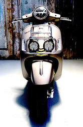 Vespa GTS GTV GTS Super 125-310cc Front Rack with LED Headlights - Black