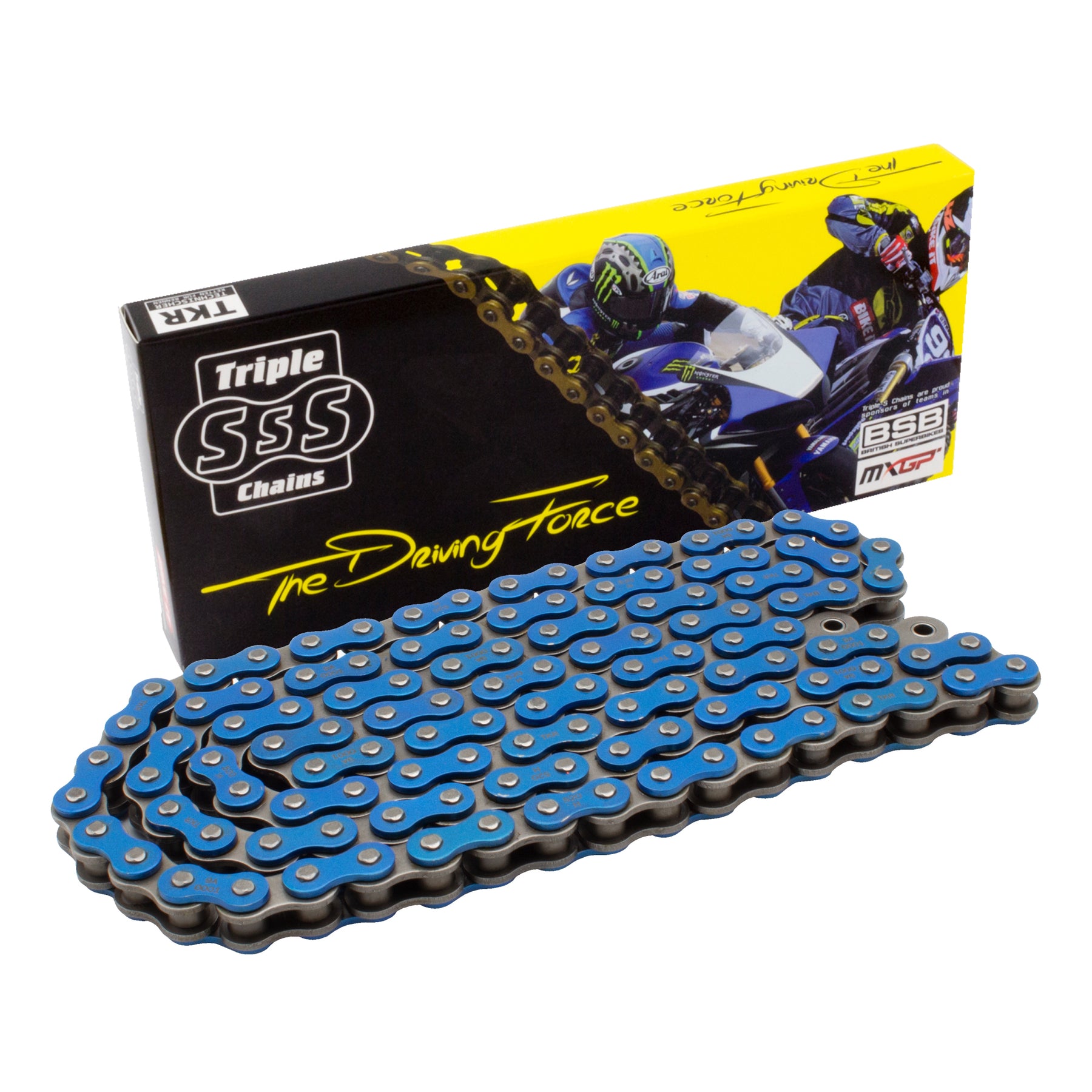 Triple-S Heavy Duty Chain 520H-120 Link Blue - Beedspeed