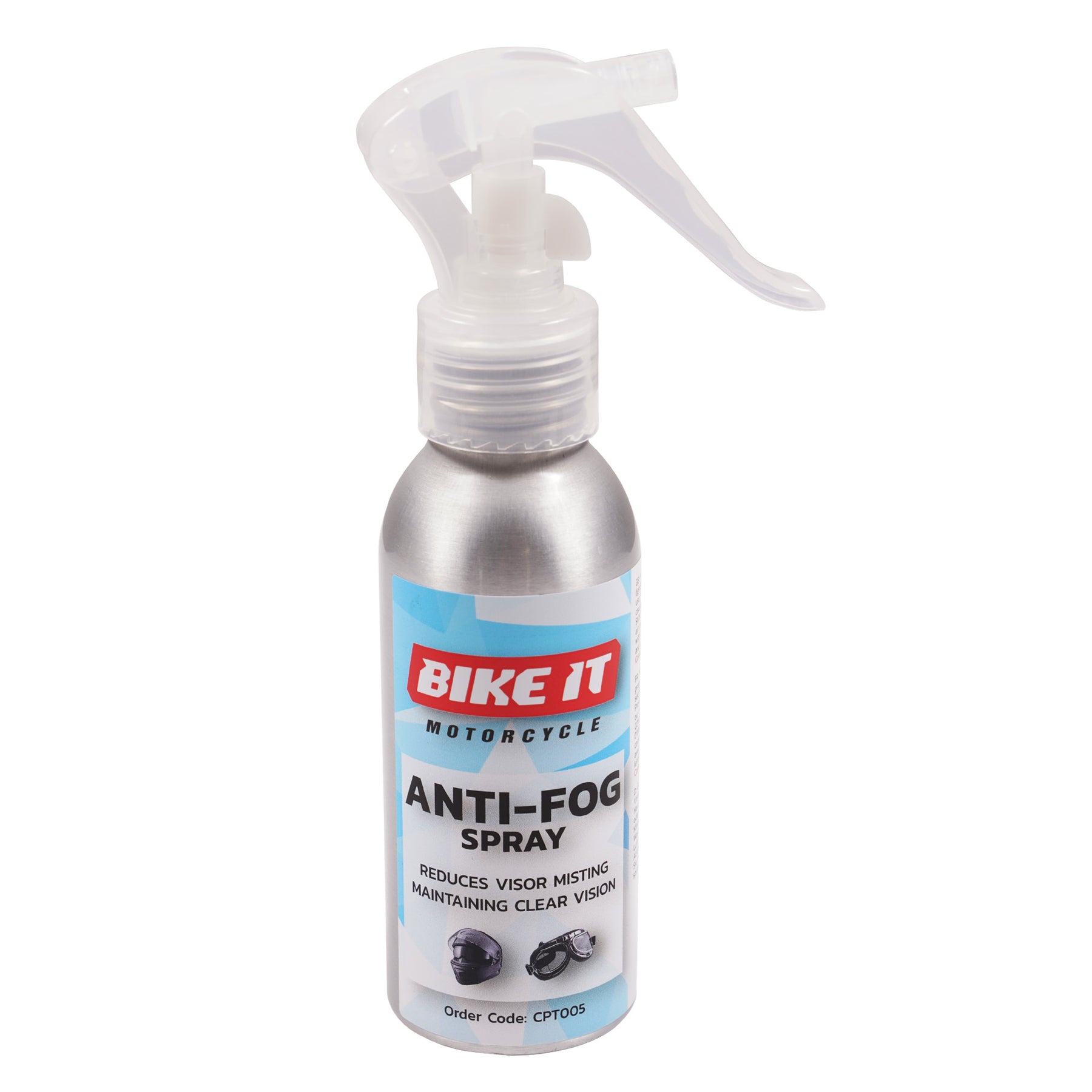 Bike It Motorcycle Helmet Visor Anti Fog Solution 75ml