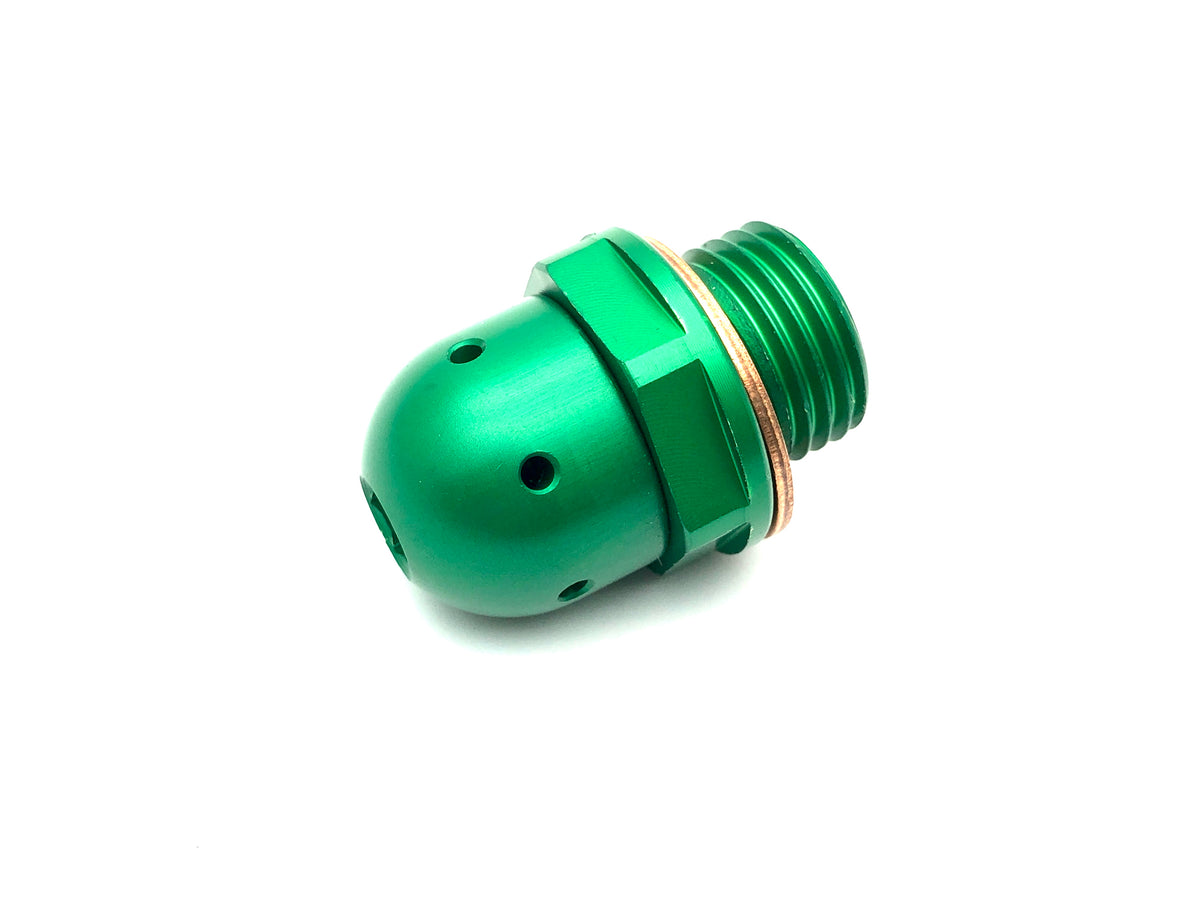 Lambretta S1-3 Li GP SX TV J Lui CNC Oil Breather Plug - Green - Casa Performance