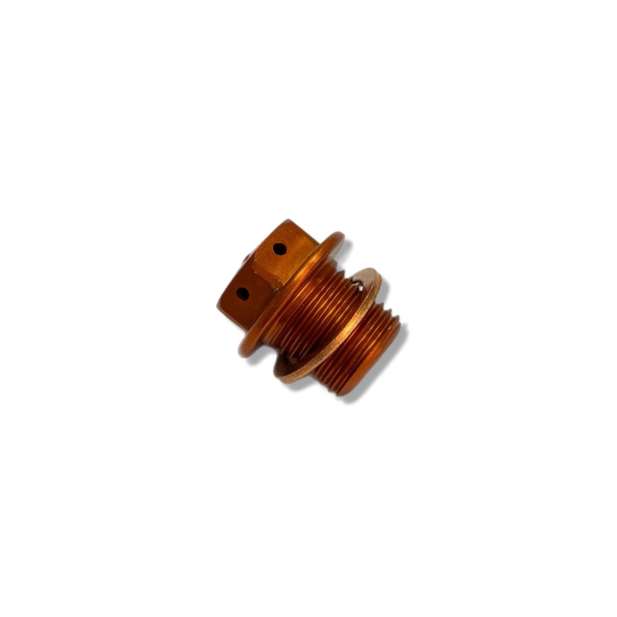 Lambretta S1-3 Li GP SX TV J Lui CNC Oil Drain Plug with Magnet - Orange - Casa Performance