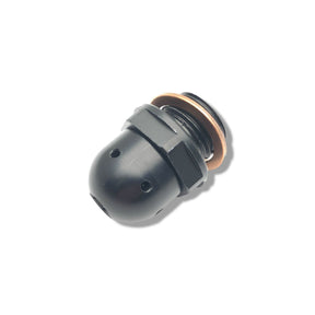 Lambretta S1-3 Li GP SX TV J Lui CNC Oil Breather Plug - Black - Casa Performance