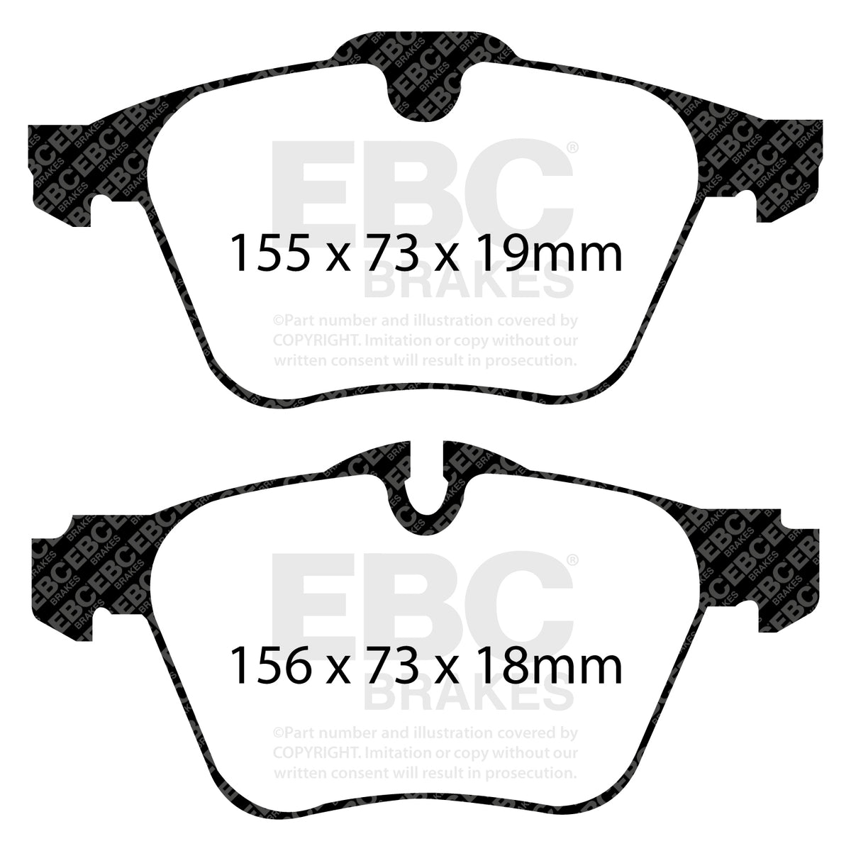 EBC Brakes Redstuff Brake Pad 3000 Series Sport Set - DP31912C
