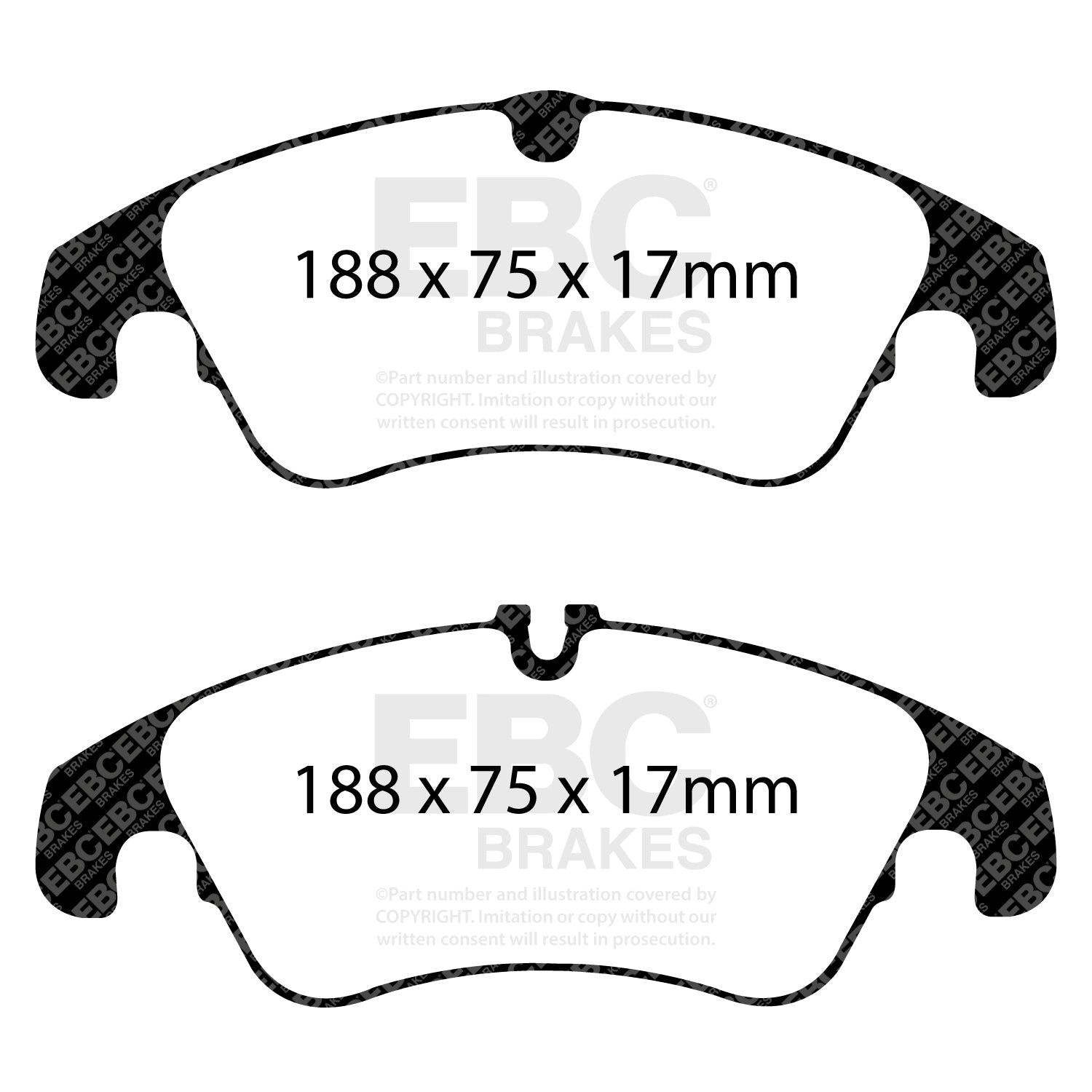 EBC Brakes Ultimax Brake Pad OE Replacement Set -  DP1986