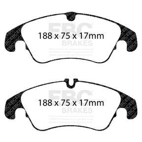 EBC Brakes Ultimax Brake Pad OE Replacement Set -  DP1986