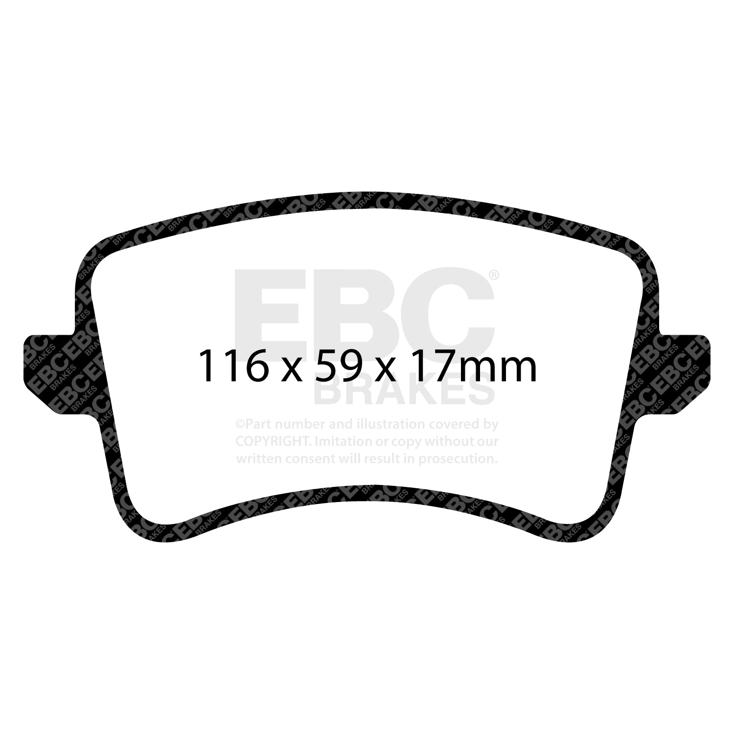 EBC Brakes Ultimax Brake Pad OE Replacement Set - DP1988