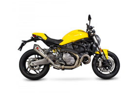 Ducati Monster 821 (2018–2020) Scorpion Exhaust Serket Slip-On – Brushed Stainless