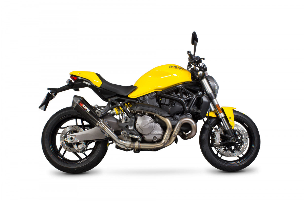 Ducati Monster 821 (2018–2020) Scorpion Exhaust Serket Slip-On – Carbon Fiber