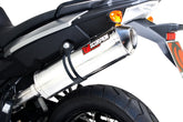 BMW F800 GS (2008–2017) Scorpion Exhaust Factory Oval Slip-on - Polished Stainless