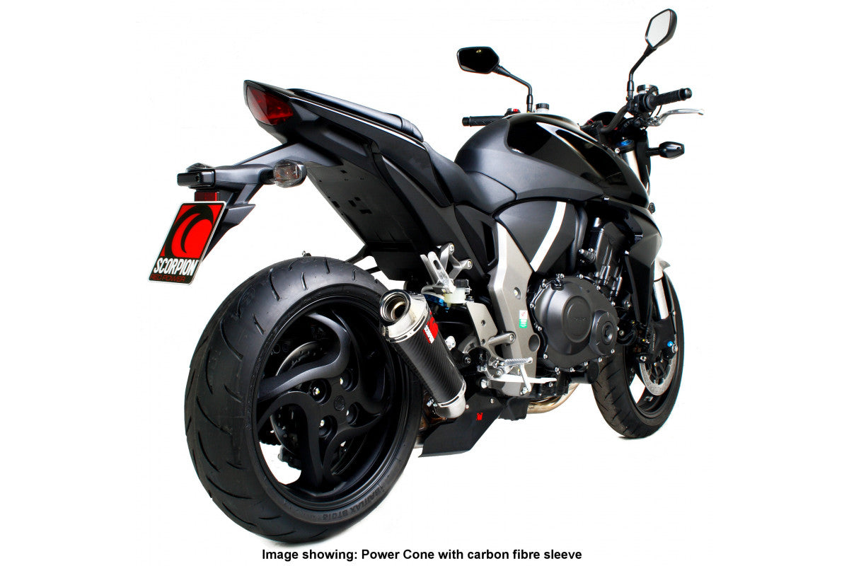 Honda CB 1000 R (2008–2017) Scorpion Exhaust Power Cone Slip-on - Polished Stainless
