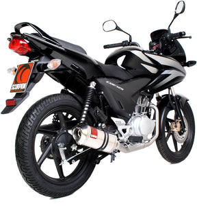 Honda CBF 125 (2008–2015) Scorpion Exhaust Factory Oval Full System - Carbon Fibre
