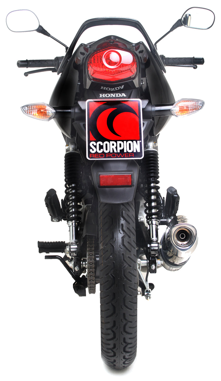 Honda CBF 125 (2008–2015) Scorpion Exhaust Factory Oval Full System - Carbon Fibre