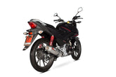 Honda CB 125 F (2015–2017) Scorpion Exhaust Factory Oval Full System - Polished Stainless