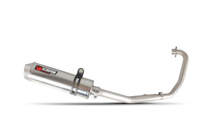 Honda CB 125 F (2015–2017) Scorpion Exhaust Factory Oval Full System - Polished Stainless
