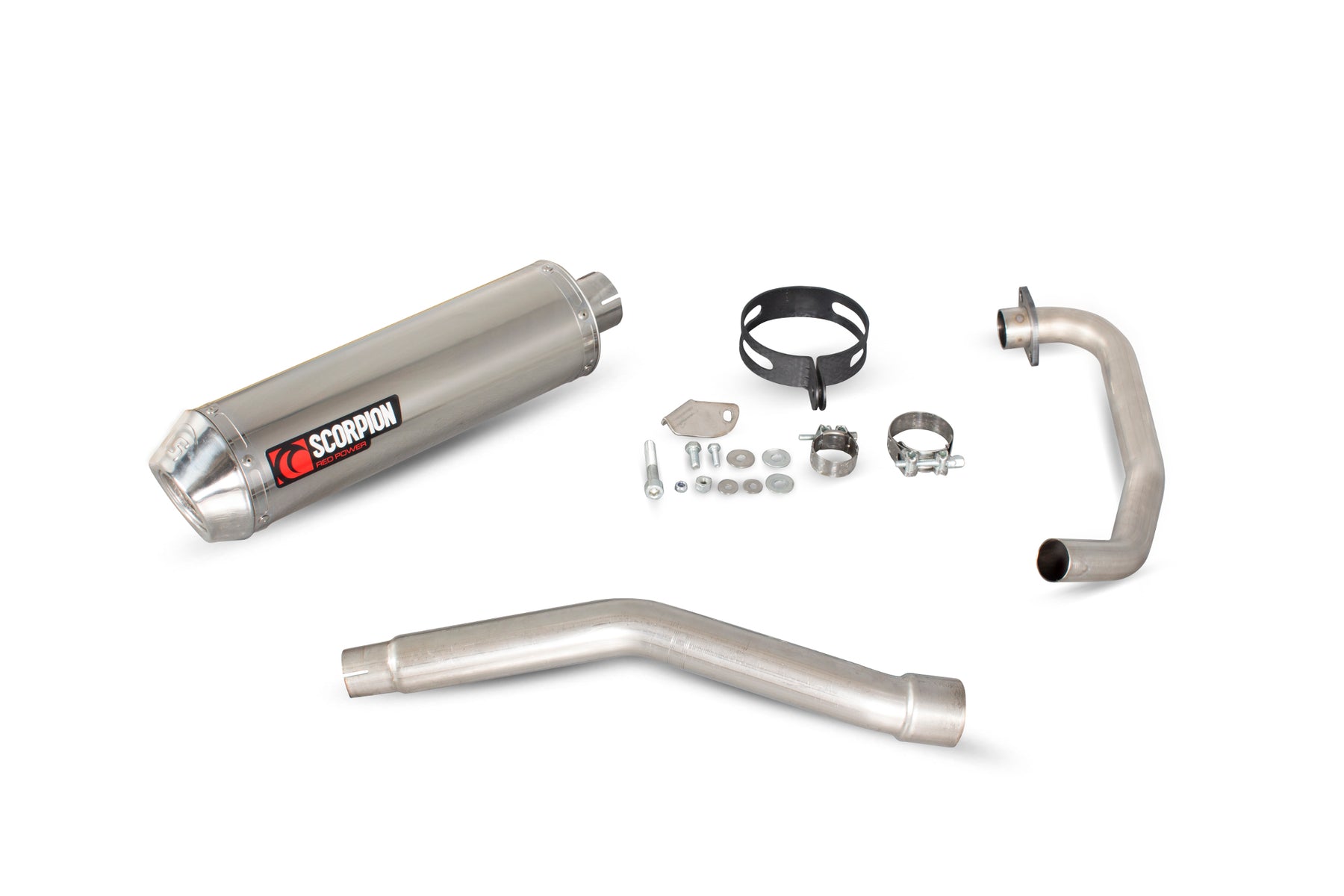 Honda CB 125 F (2015–2017) Scorpion Exhaust Factory Oval Full System - Polished Stainless