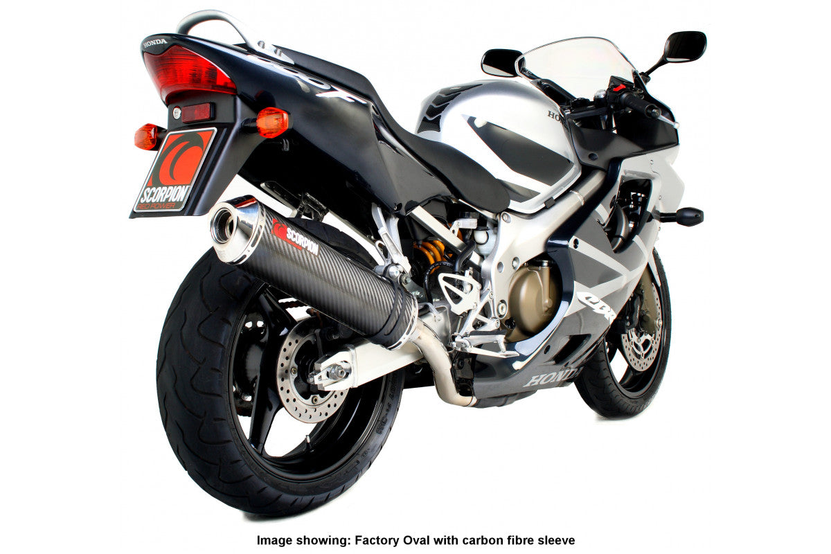 Honda CBR 600 F/F4i (2001–2008) Scorpion Exhaust Factory Round Slip-on - Polished Stainless