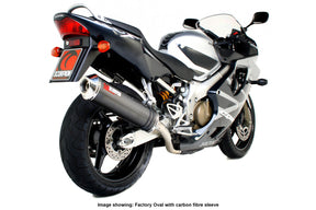 Honda CBR 600 F/F4i (2001–2008) Scorpion Exhaust Factory Oval Slip-on - Polished Stainless