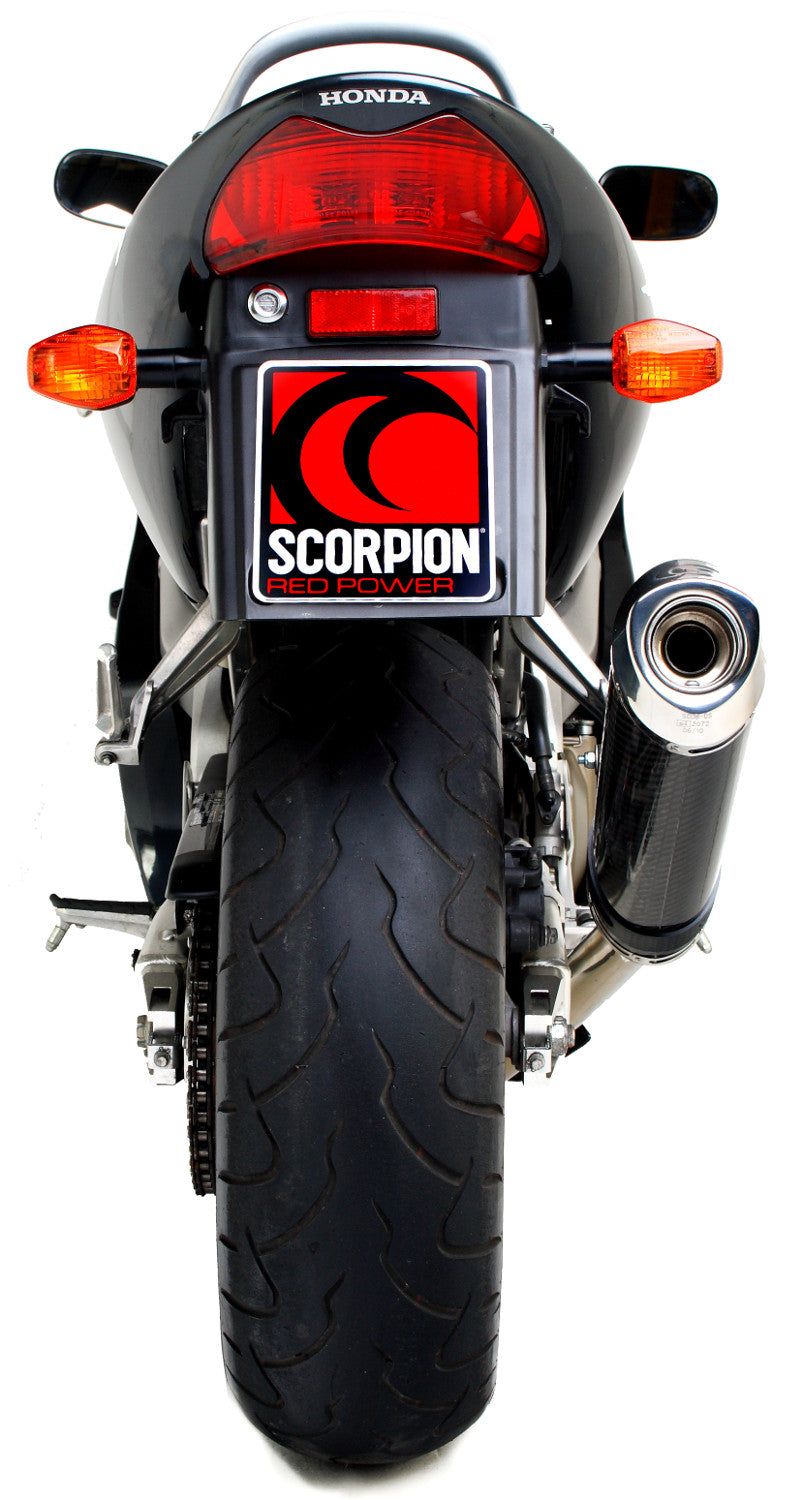 Honda CBR 600 F/F4i (2001–2008) Scorpion Exhaust Factory Oval Slip-on - Carbon Fibre