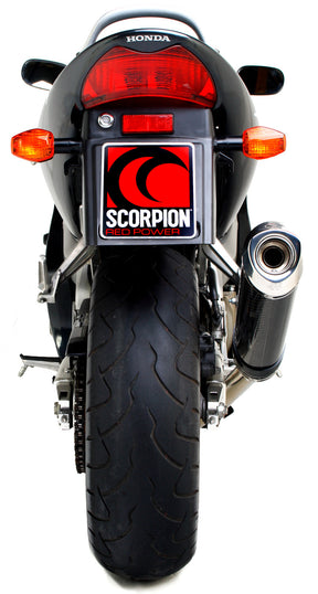 Honda CBR 600 F/F4i (2001–2008) Scorpion Exhaust Factory Round Slip-on - Carbon Fibre