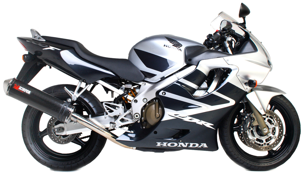 Honda CBR 600 F/F4i (2001–2008) Scorpion Exhaust Factory Oval Slip-on - Carbon Fibre