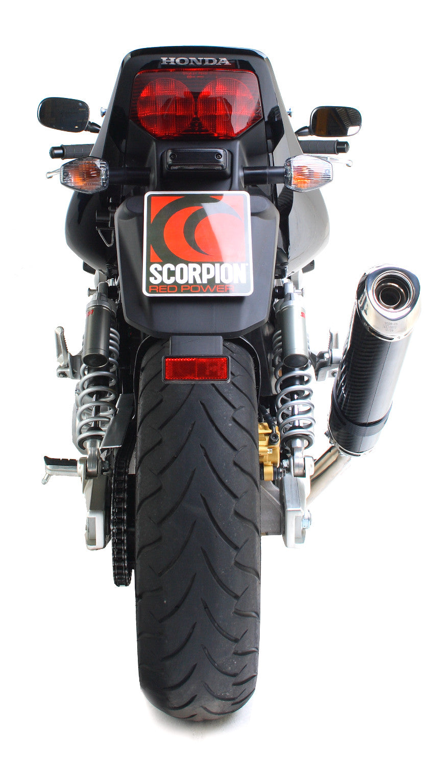 Honda CB 1300 (2003–2014) Scorpion Exhaust Factory Oval Slip-on - Carbon Fibre