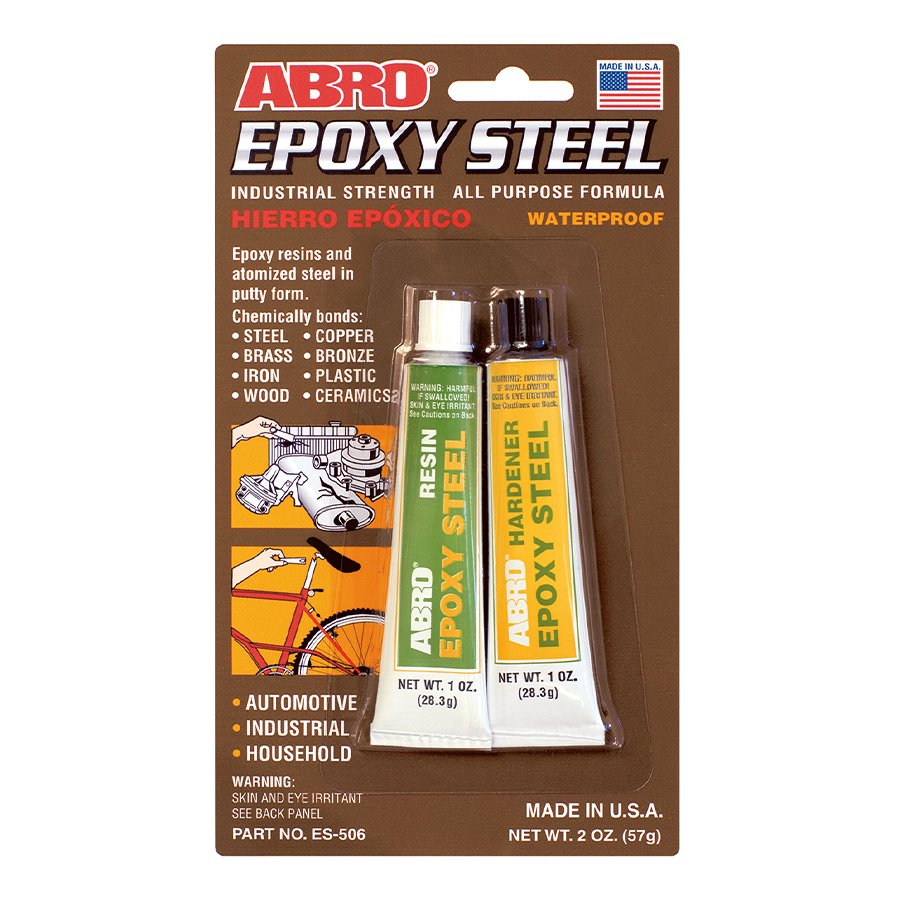 ABRO Industrial Strength 60 Min Epoxy Steel ES-506