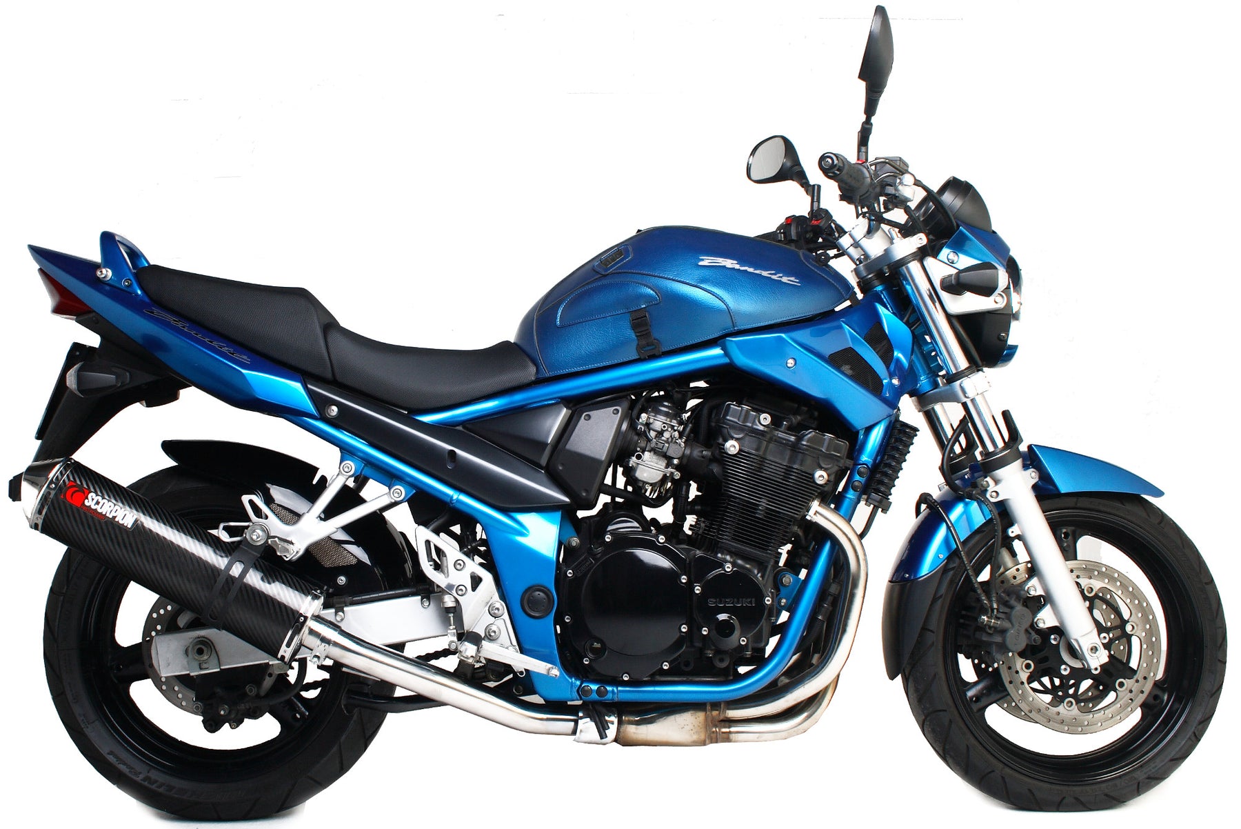 Suzuki GSF 600/650 Bandit (2000–2006) Scorpion Exhaust Factory Oval Slip-on - Carbon Fibre