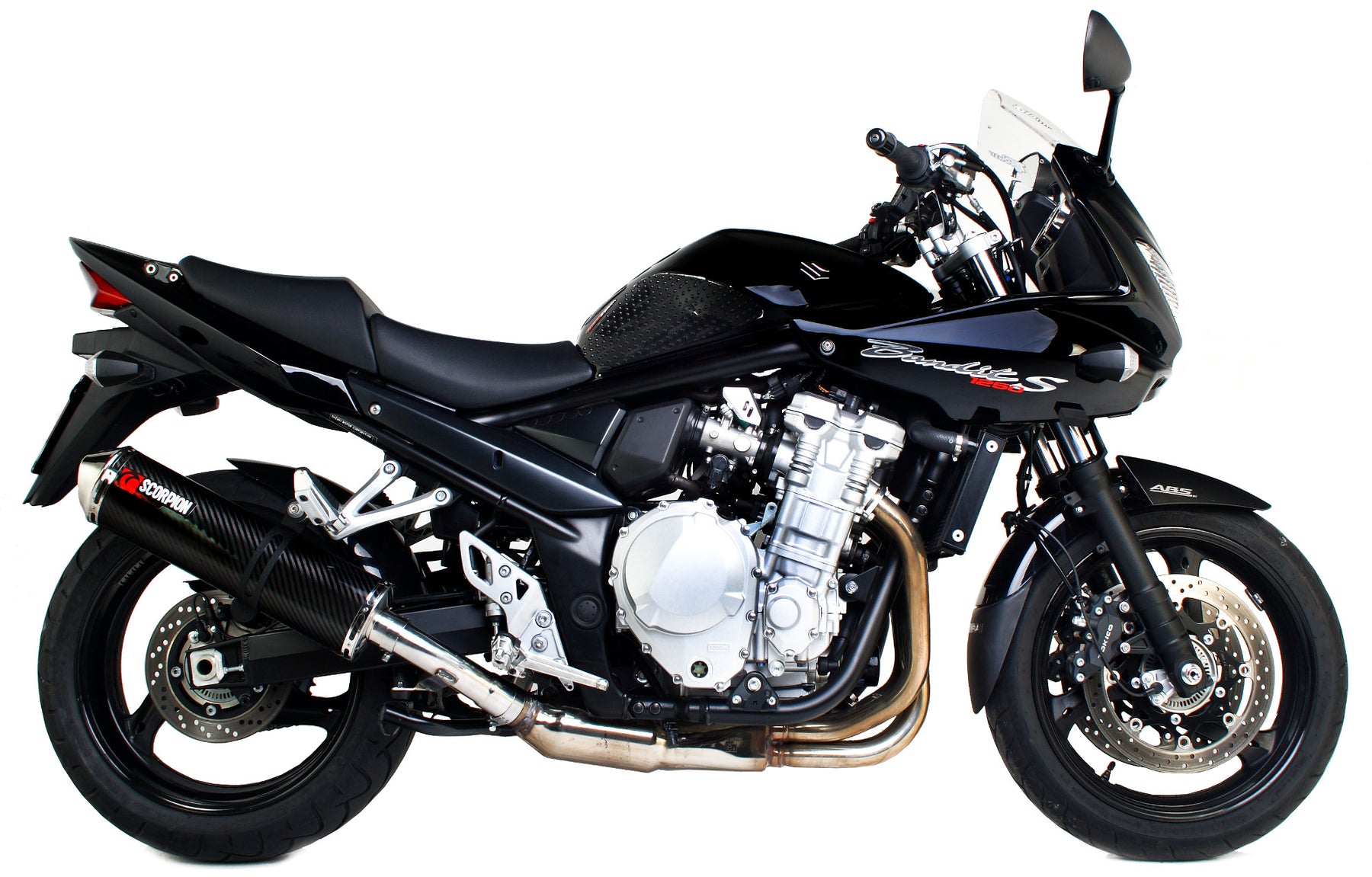 Suzuki GSF 1250 Bandit (2007–2015) Scorpion Exhaust Factory Oval Slip-on - Carbon Fibre