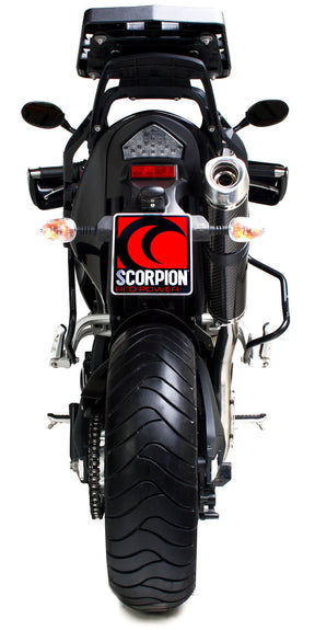 Triumph Tiger 1050 (2007–2012) Scorpion Exhaust Factory Oval Slip-on - Carbon Fibre