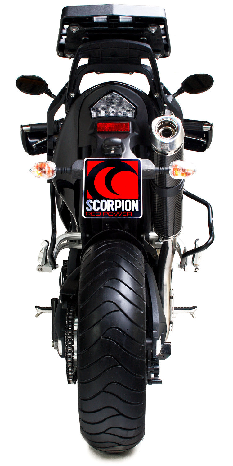 Triumph Tiger 1050 (2007–2012) Scorpion Exhaust Factory Oval Slip-on - Carbon Fibre