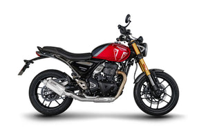 Triumph Speed 400 (2024-2026) SCORPION Exhaust Factory Oval Slip-on – Brushed Stainless Steel