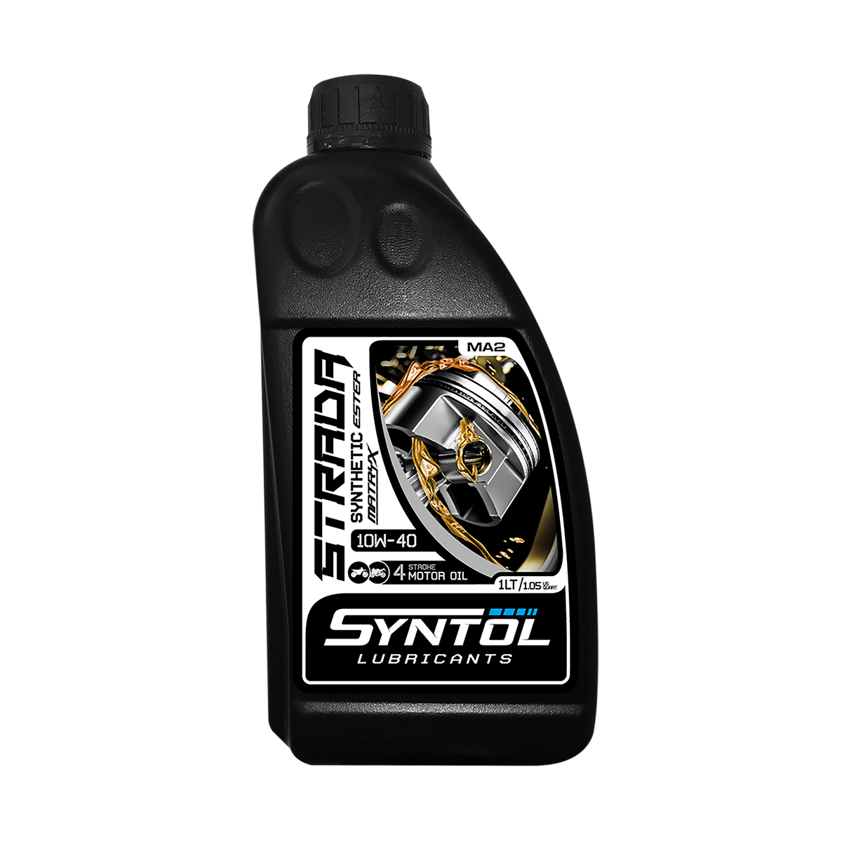 Syntol Strada 4T 10W-40 1 Litre Motorcycle Synthetic Oil