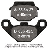 EBC Brakes Organic Pads - FA067