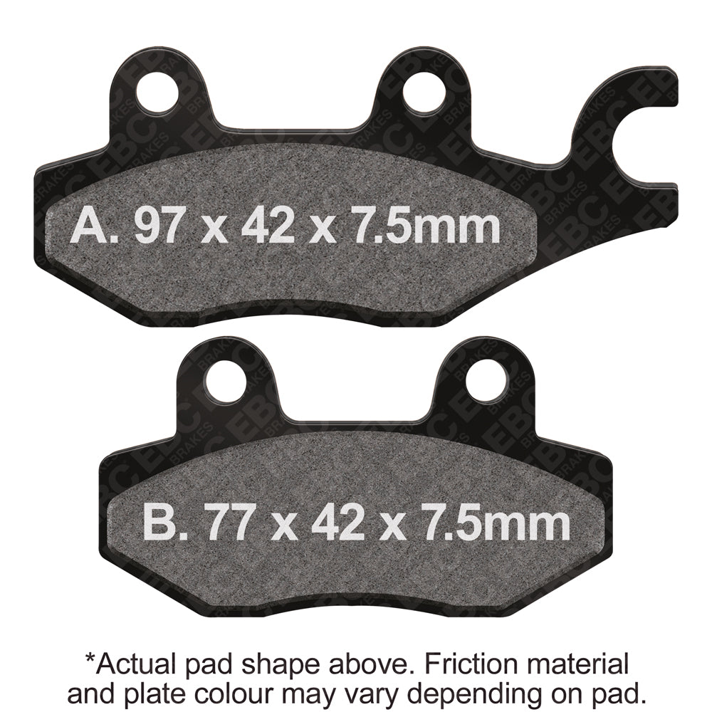 EBC Brakes R Series Heavy Duty Sintered Pads - FA165R