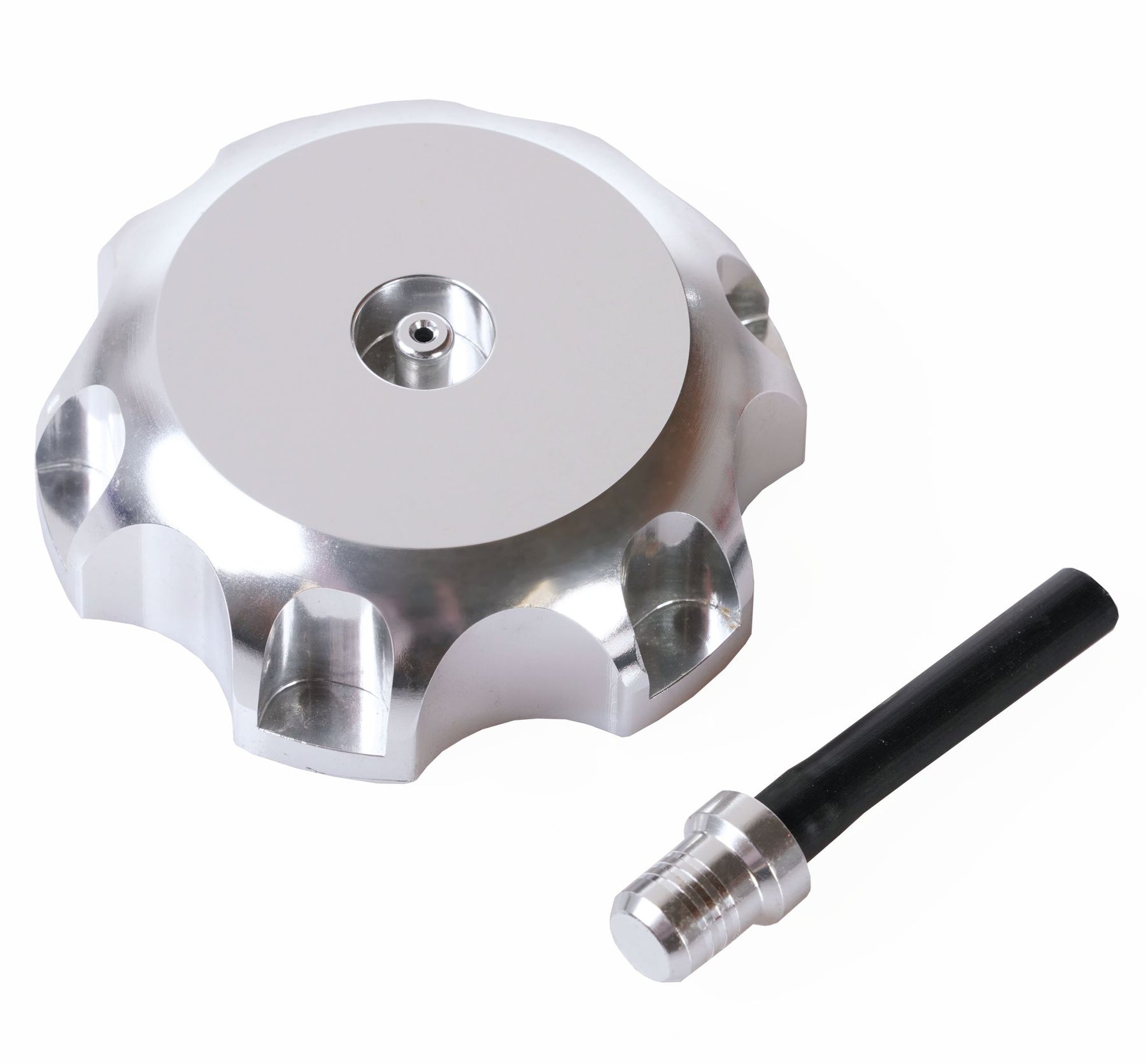 Bike It Yamaha YZ Kawasaki MX Fuel Cap with Vent Valve Silver 57mm Thread
