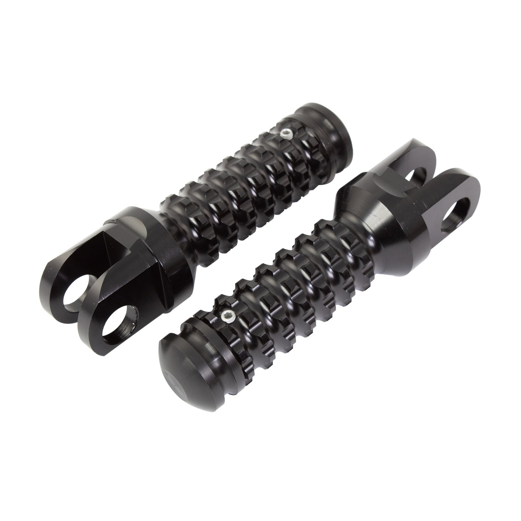 BikeTek Ally Footpegs With Slider (Pair) Suzuki Front Black SU12F - Beedspeed